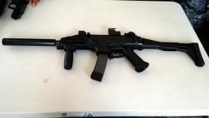 CZ Scorpion with suppressor
